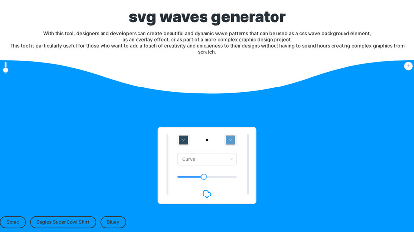 SVG Waves Landing Page