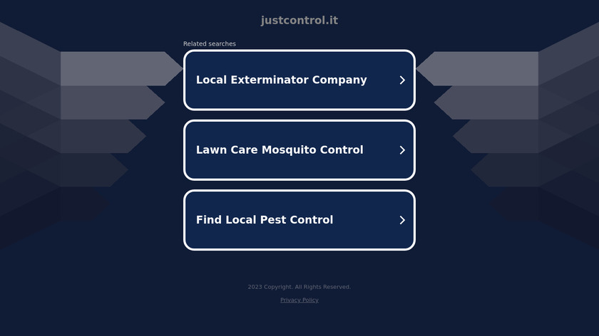JustControl.it Landing Page