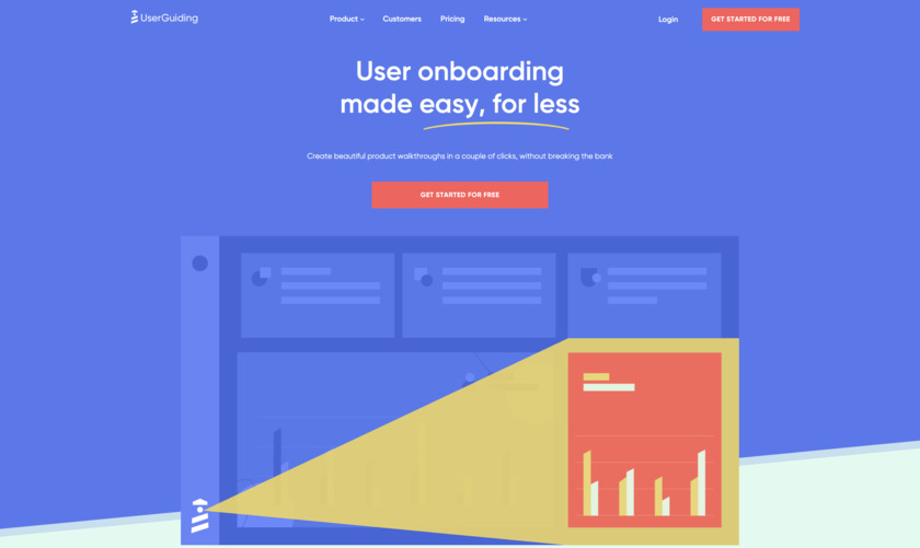 UserGuiding Landing Page