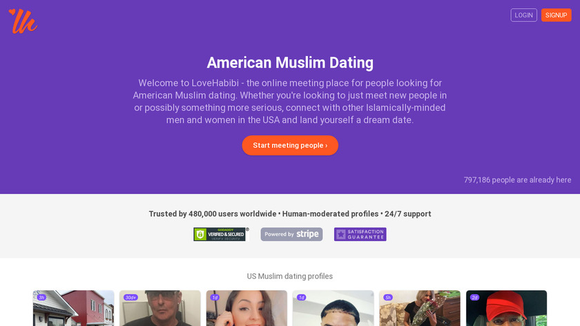 Muslim Dating and Meeting Landing Page