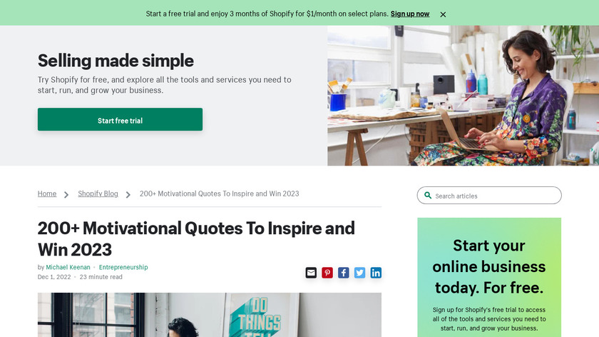 Life Motivation Quotes Landing Page