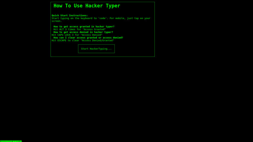 Typer hack Hacker Typer