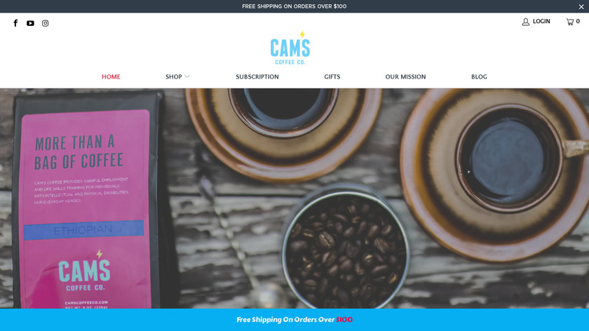 Coffee Cam Landing Page