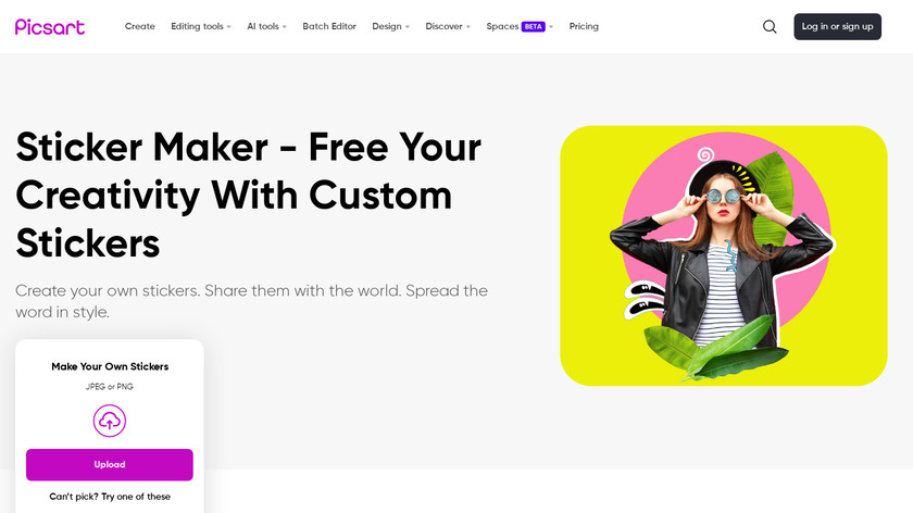 Sticker Maker Landing Page