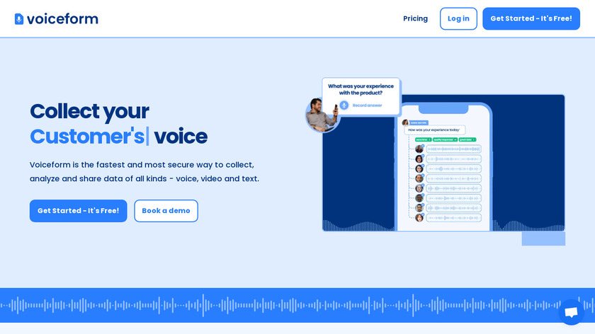 Voiceform Landing Page