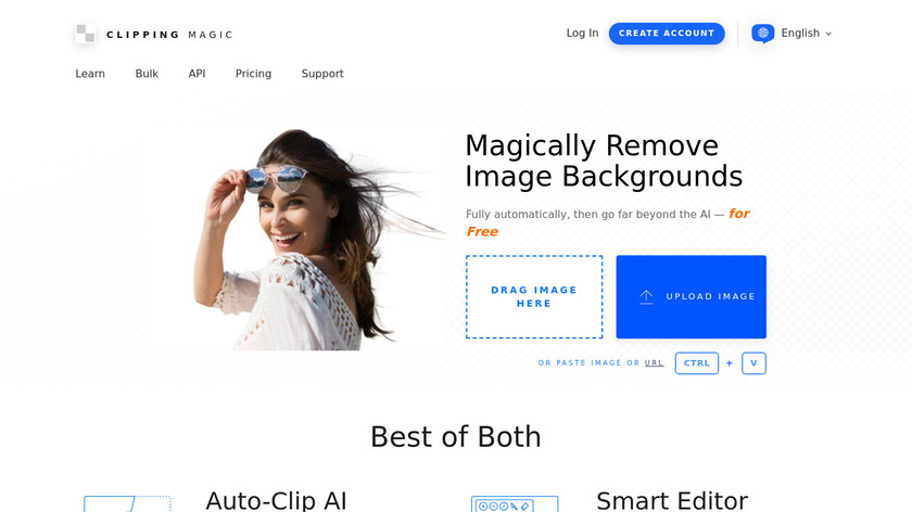 Clipping Magic Landing Page