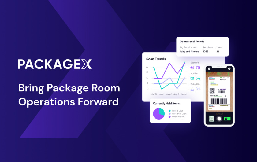PackageX Mailroom Landing Page