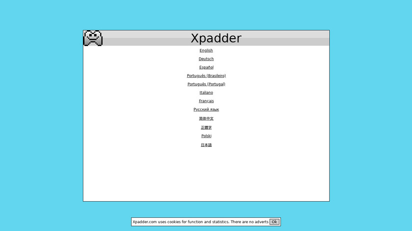 Xpadder Landing Page