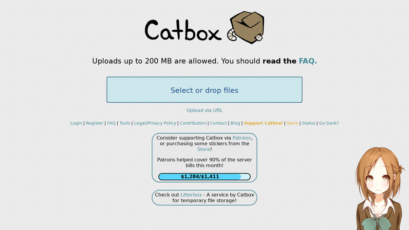 Catbox Landing Page