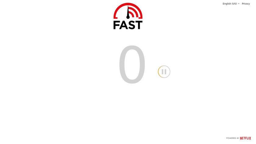 Fast.com Landing Page