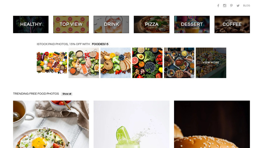 FoodiesFeed Landing Page