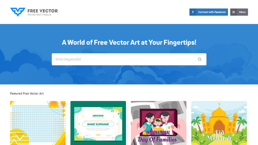 Freevector Landing Page