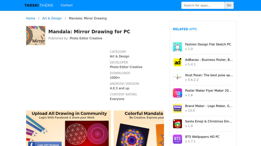 Mandala Mirror Drawing 2020 Landing Page