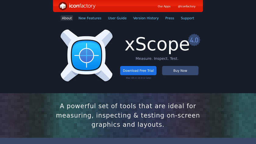 xScope Landing Page