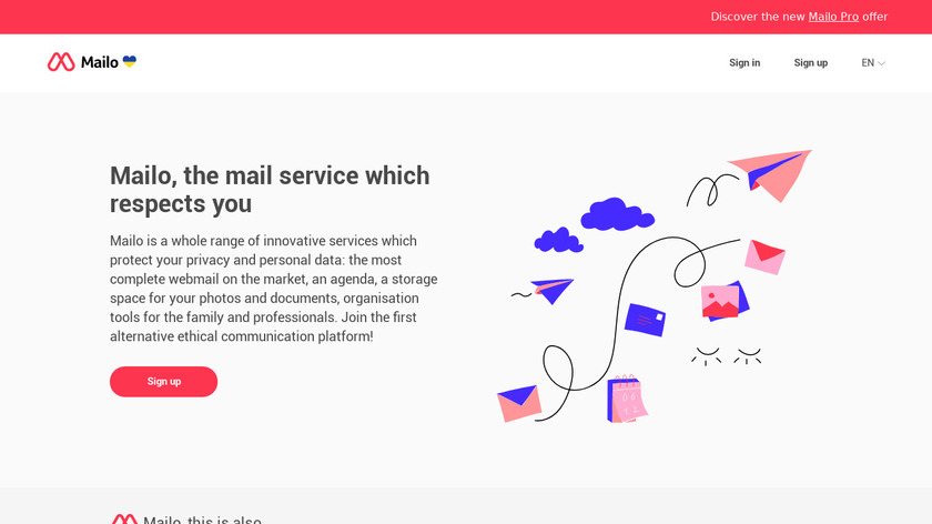 Mailo Landing Page