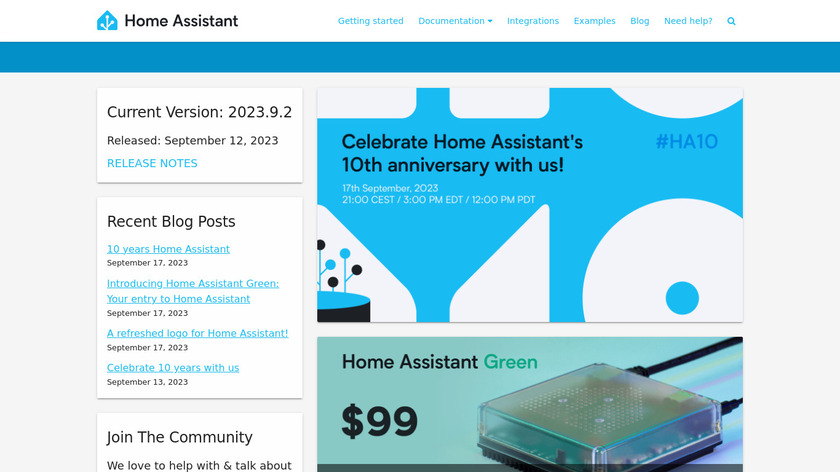 Home-Assistant.io Landing Page