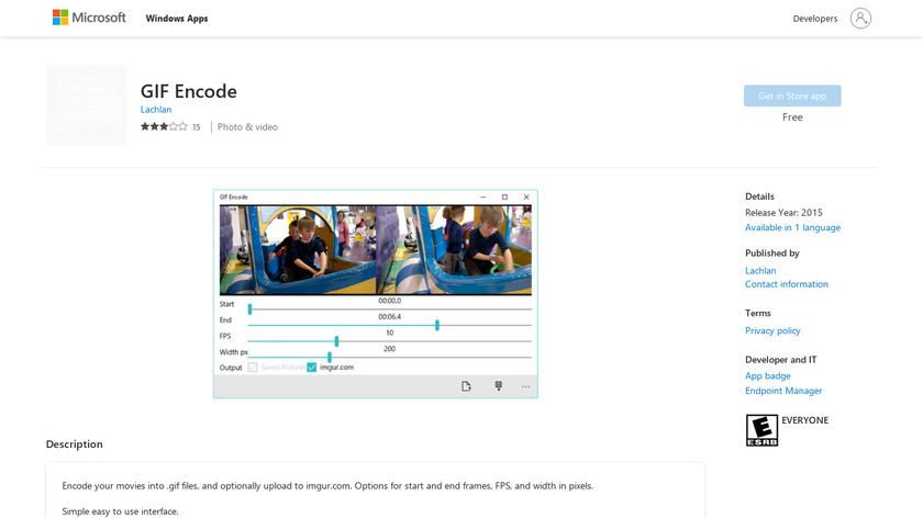 GIF Encode Landing Page