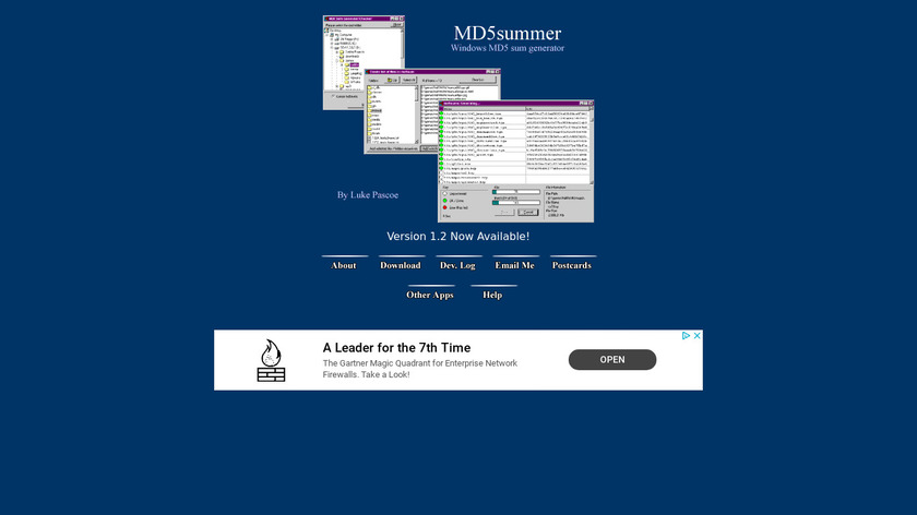 MD5summer Landing Page