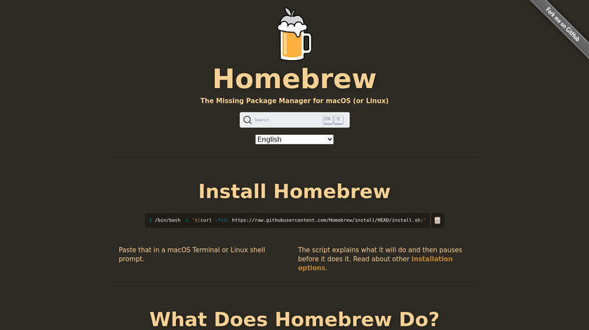 Homebrew Landing Page