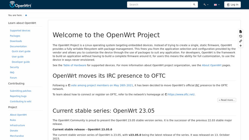 OpenWrt Landing Page