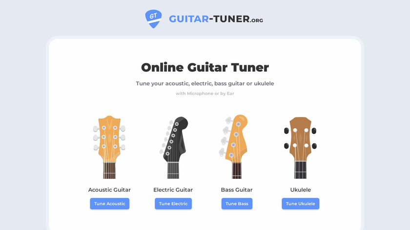 Guitar-Tuner.org Landing Page