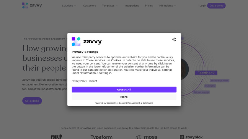 Zavvy.io Landing Page