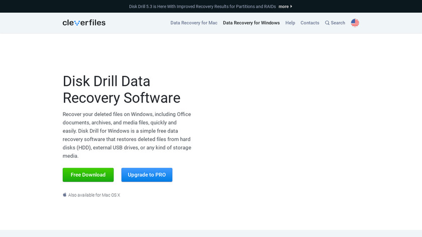 Disk Drill by Cleverfiles Landing Page
