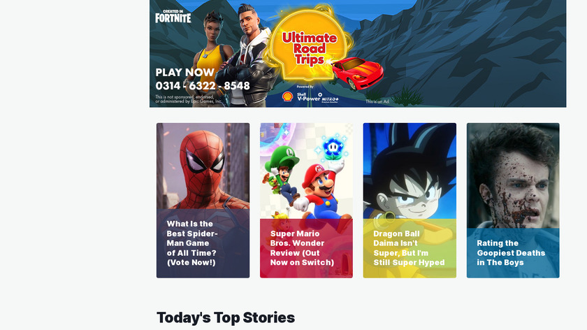 IGN Landing Page