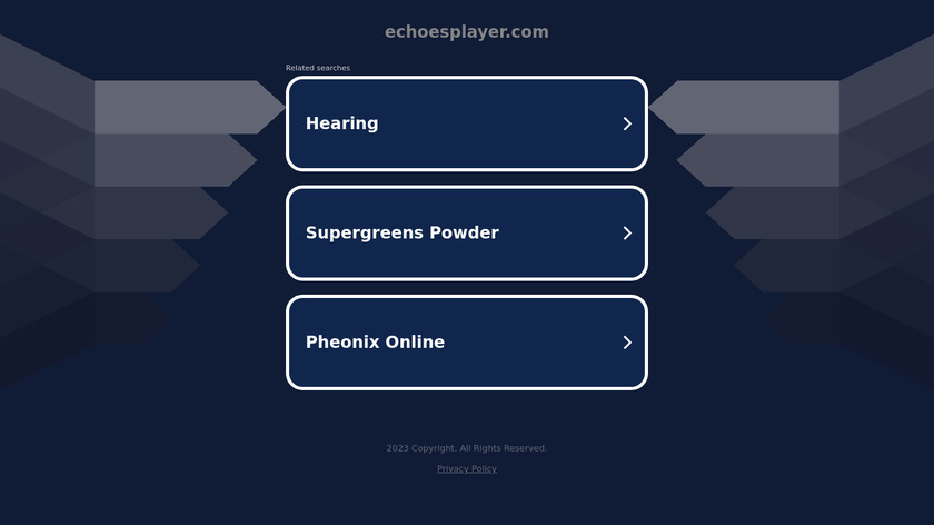 Echoes Player Landing Page