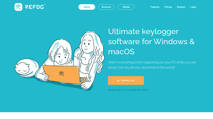 Windows Keylogger Landing Page