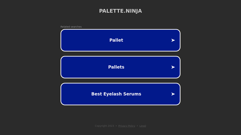 Palette Ninja Landing Page