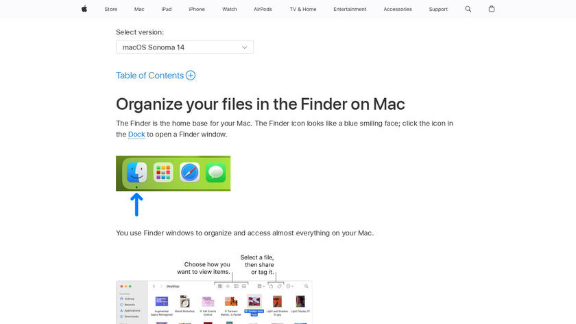 OSX Finder Landing Page