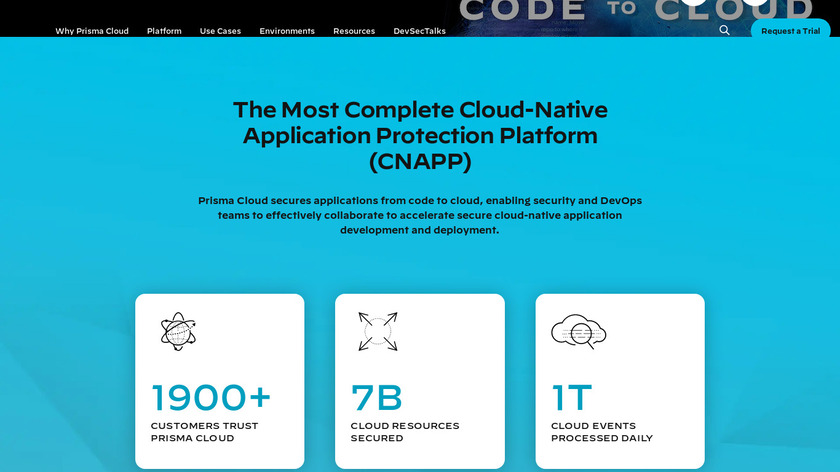 Palo Alto Networks Prisma Cloud Landing Page