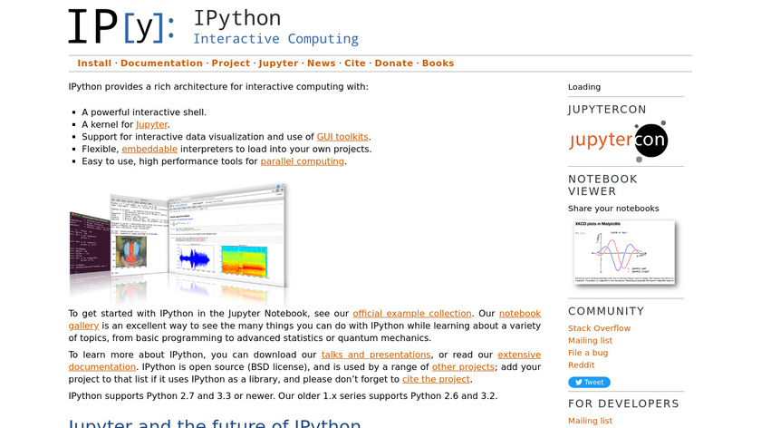 iPython Landing Page
