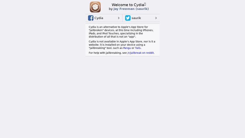 Cydia Landing Page