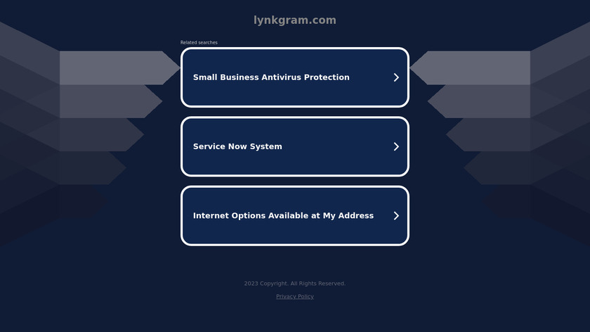 Lynkgram Landing Page