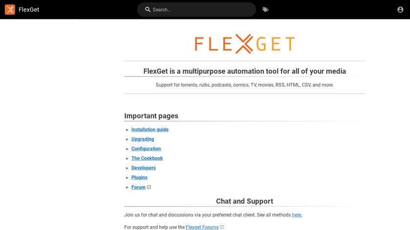 FlexGet Landing Page