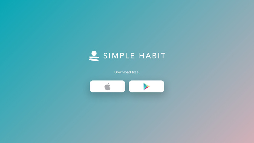 Simple Habit Landing Page