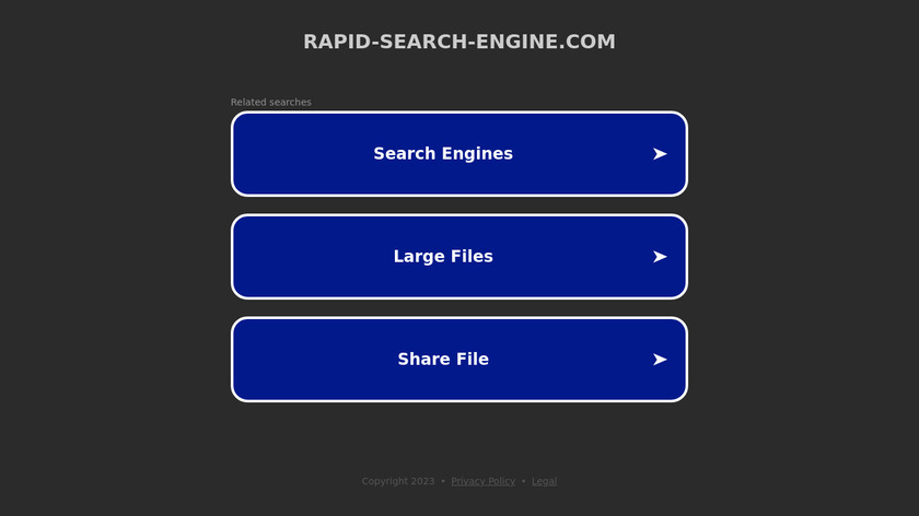 Rapid-search-ingine.com Landing Page