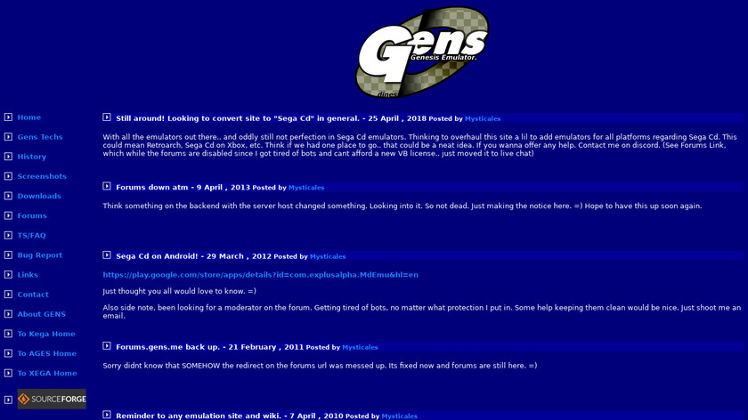 Gens Landing Page