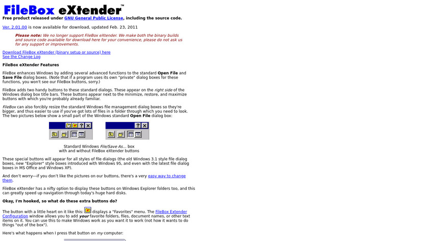 FileBox eXtender Landing Page