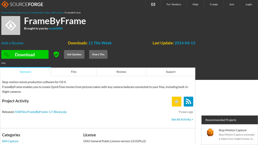 FrameByFrame Landing Page