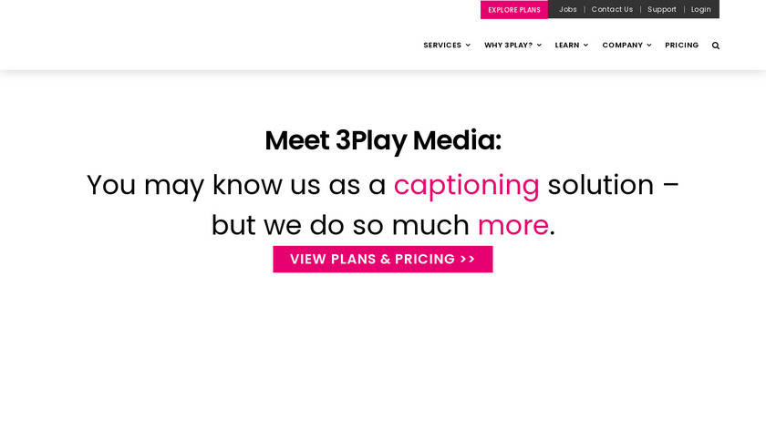 3PlayMedia Landing Page