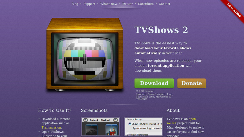 TVShows Landing Page