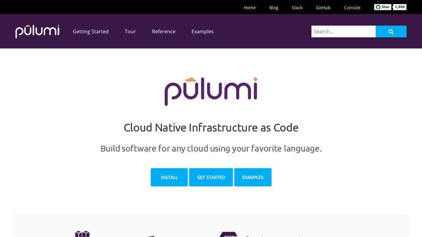 Pulumi Landing Page