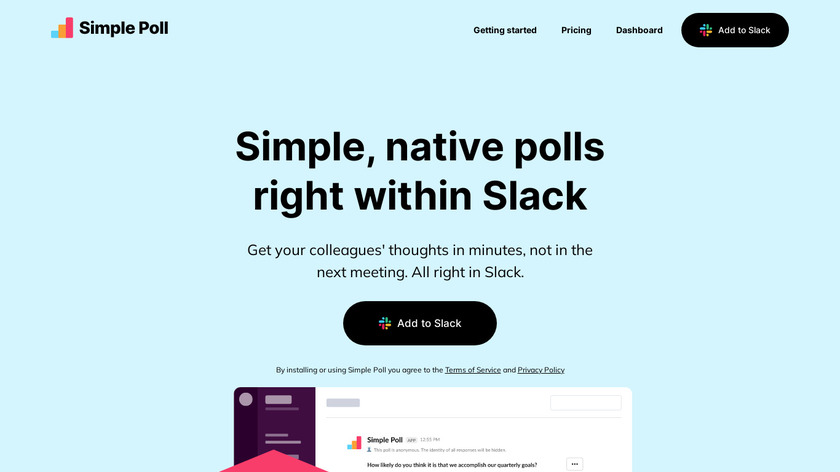 Simple Poll Landing Page
