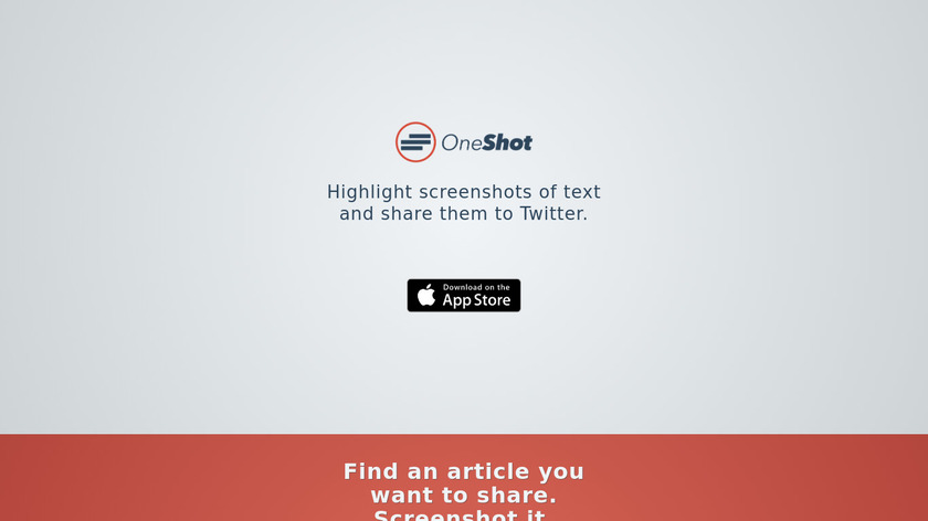 OneShot.link Landing Page