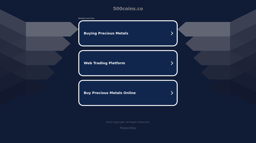 500 Coins Landing Page