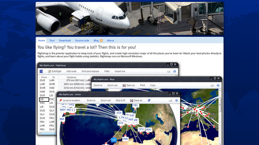Flightmap Landing Page