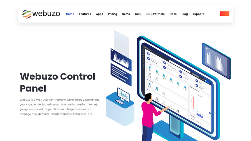 Webuzo Landing Page